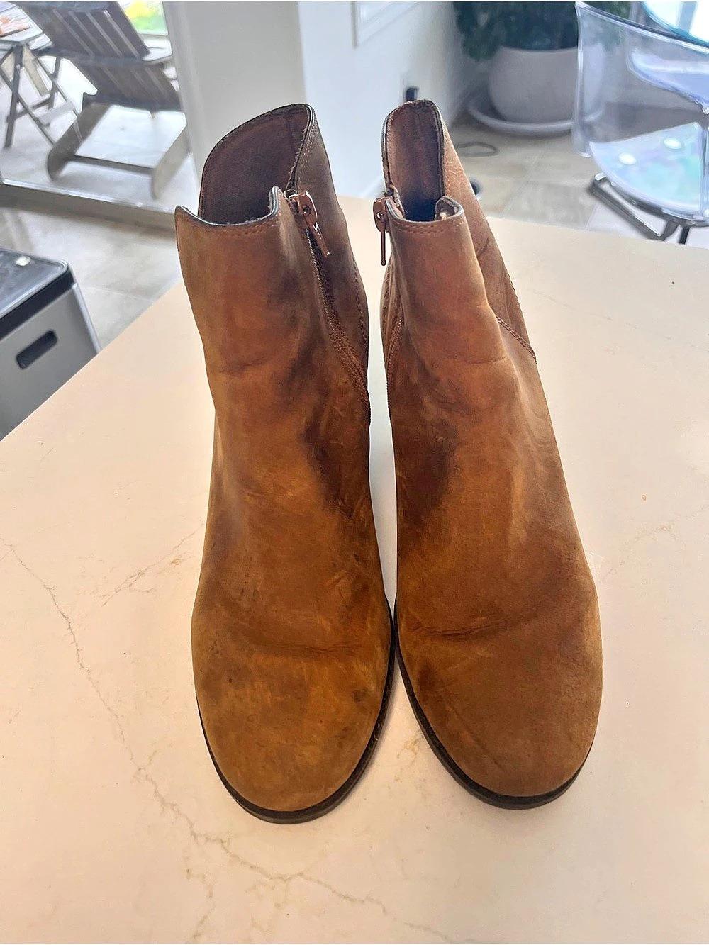 Clarks Brown Heeled Ankle Boots US 10